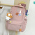 New Harajuku Schoolbag Student Large Capacity Schoolbag Fresh Trendy Backpack Fan Tooling Style Backpack