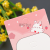 Children's Cute Hairpin Cardboard Pink Hairpin Four-Card Long Card DIY Tag Hairpin Packaging Cardboard