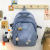 Wholesale Solid Color Simple Backpack College Student Large Capacity Schoolbag Harajuku Style Backpack Mori Style Backpack