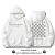 2022 Ins Fashion Brand Chessboard Grid Sweater Hooded Men and Women Couple Loose Washed-out Leisure Fashionable Boyfriend Style Hip-Hop Fashionable Brand