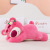 Products in Stock New Hot Sale Cute Lying Strawberry Bear Pink Little Bear Doll Pillow Plush Toy Chinese Valentine's Day Gift