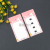 Children's Cute Hairpin Cardboard Pink Hairpin Four-Card Long Card DIY Tag Hairpin Packaging Cardboard
