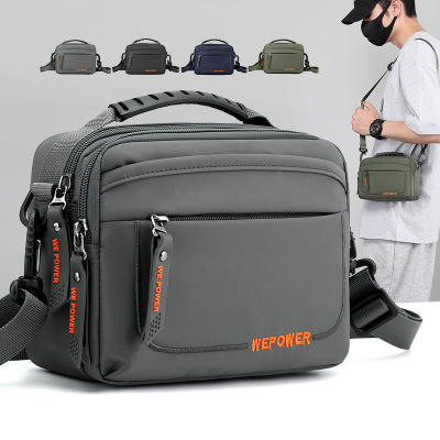 Factory Wholesale New Leisure Men's Messenger Bag Waterproof Outdoor Single-Shoulder Bag Multi-Functional Travel Fanny Pack Pannier Bag