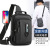 Exclusive for Cross-Border New Men's Chest Bag Fashion Shoulder Messenger Bag Multifunctional Waterproof Chest Bag Outdoor Travel Backpack