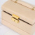 Fashion Minimalist Solid Color Pu Lock Casket Jewel Box Dresser Stud Earrings/Bracelets Necklace Storage Box Wholesale