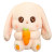 Little Bunny Radish Rabbit Doll Plush Toys Cute Plush Rabbit Animal Throw Pillow Factory Wholesale Cross-Border Hot Selling