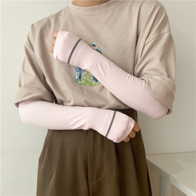 Ice Summer Sun Protection Women's Men's Oversleeve UV Arm Guard Arm Sleeves Ice Silk Summer Sleeve Gloves Thin Driving