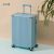 Luggage Men's Aluminum Frame Universal Wheel Leather Case PVC Trolley Case 20-Inch Boarding Luggage and Suitcase Factory Wholesale