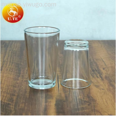 Clear glass cup