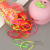 Children's Rubber Band Disposable Rubber Band Strong Pull Continuously Black Hair Ring Does Not Hurt Hair Cartoon Frog Bottled Small Rubber Band