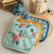 Fresh Printed Thickening Household Microwave Oven Gloves Heat Insulation Oven Gloves Baking Heat Proof Mat Pan Lid Cover