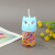 New Cartoon Owl Head Small Bottle Rubber Band Portable Elastic Hair Ring Girls' Colorful Headdress