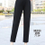 Women's Pants Casual Pants Spring and Autumn Harem Pants Loose Black Brocade Cotton Suit Pants