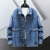 American-Style Heavy Denim Jacket for Men and Women 2022 New Loose Fashion Brand Overalls Korean Style Spring and Autumn Top Clothes