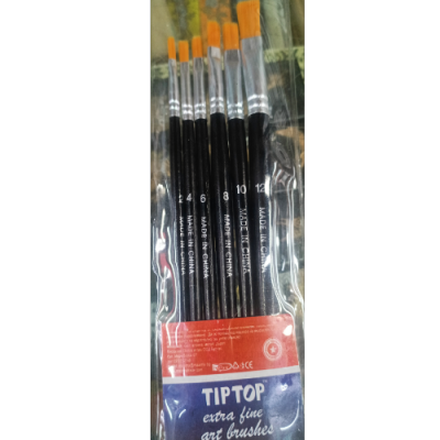Flat Nylon Hair Gouache Pen Watercolor Acrylic Oil Painting Brush Set Broad Brush Comprising a Row of Penshaped Brushes Brush