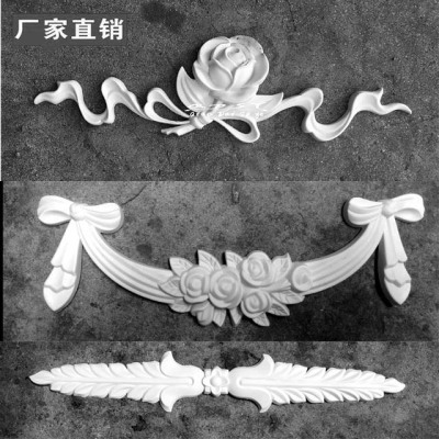 Bow Ornamental Plate Accessories Ornamental Flower Rose Bow Stickers Vintage Bow Ornamental Plate Embossed Decals