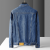 Denim Jacket Men's Autumn 2022 New Fashion Brand Casual Clothes Polo Collar Jacket Top Spring and Autumn Men's Denim Jacket