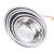 Sd1.0 Extra Thick Non-Magnetic Soup Plate Soup Bowl Rice Basin Stainless Steel Multi-Purpose Basin Kitchen Bowl