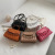 New 2022 High Quality Small Bag Women's Spring Fashion Shoulder Bag Korean Style Western Style Embroidery Thread Portable Crossbody Small Square Bag