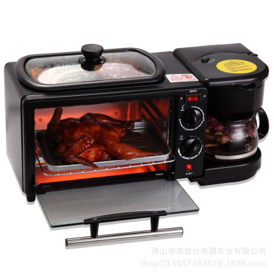 Multi-Function Breakfast Maker Toaster Sandwich Gift One Piece Dropshipping Small Household Appliances Wholesale Three-in-One Bread Maker