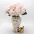 Ceramic Light Luxury Electroplating Temple Jar European Flower Vase Crafts Decoration Hallway Soft Outfit Decorative Storage Jar