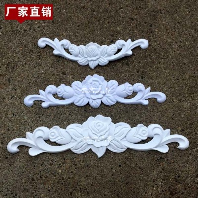 Soft Flower Carved European Style Blister Carved Flower Flexible Wire Plastic Accessories European Style Plastic Flowers Injection Molding Closet Door Trim