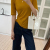 South Korea Imported Tencel Wool. Fashionable and Versatile, Slimming Close-Fitting Half Sleeve