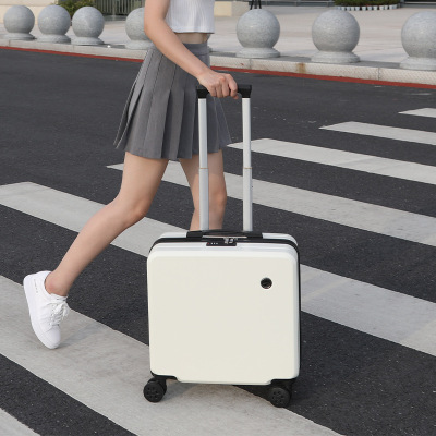 Mini 18-Inch Trolley Case Printing Pattern Logo Luggage Small Children Suitcase ABS + PC Boarding Bag Suitcase