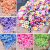 Factory Direct Sales Small Jewelry Accessories 6mm Two-Color Soft Pottery Diy Handmade Scattered Beads Beaded Bracelet/Necklace Spacer