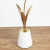 Nordic Ceramic Crafts Artificial Metal Fake Flower Decoration Hotel Home Hallway Model Room Marble Vase Holder