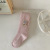 2022 Spring New Children's Pantyhose Combed Cotton Bear Girls' Leggings Anti-Pilling Open Baby Socks
