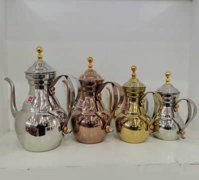 Legang Gold Bottle Pot Stainless Steel Titanium Pot Rose Gold Kettle Household European Foreign Trade Cold Kettle Coffee Pot with Drain