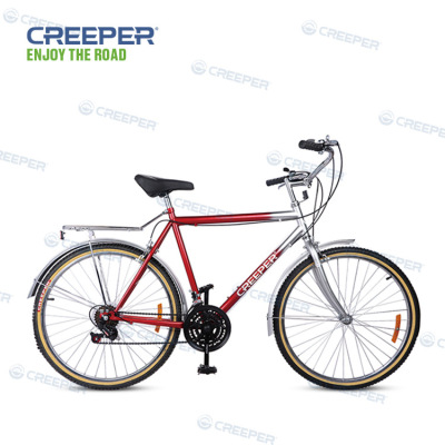 Creeper Factory Direct Sale Retro Adult Mountain Bike Double Disc Brake Variable Speed Bicycle 