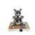 Nordic Creative Cartoon Metal Small Panda Pillow Desktop Living Room TV Cabinet Children's Room Decoration Home Decoration