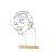 Simple European Golden Lines Geometric Abstract Portrait Figure Decoration Model House Sales Office Study Soft Decoration