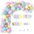 Cross-Border Amazon Color Macaron Balloon Combo Set Children's Birthday Balloon Party Decoration Balloon Scene