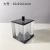 Simple New Chinese Transparent Crystal round and Square Striped Jewelry Storage Tank Living Room Bedroom Home Soft Decoration