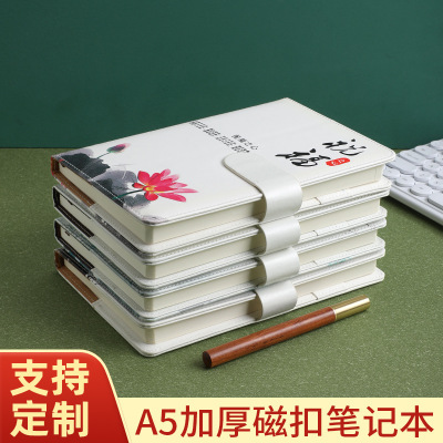 A5 Chinese Style National Fashion Notebook Hand Gift Teacher's Day Commemorative Gift Notepad Gift Box Set Diary Book