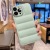 New Creative Air Cushion Drop-Resistant for Iphone12/I13pro Solid Color Phone Case with Glass Lens Protector