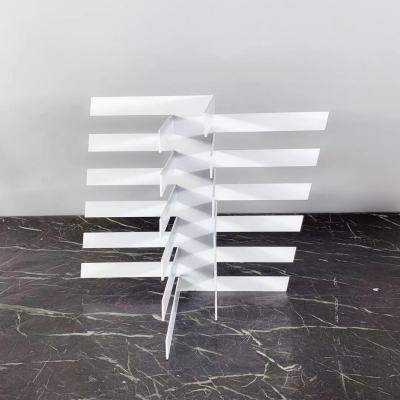 Simple Modern White Metal Three-Dimensional Interleaving Screen Ornaments Hallway TV Cabinet Table Decorations