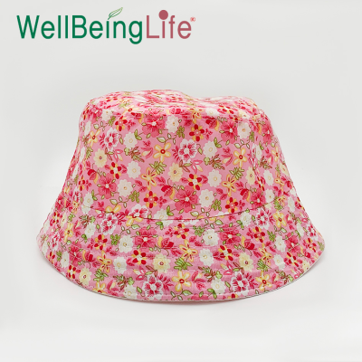 Floral Bucket Hat Spring and Summer Japanese Fresh Bucket Hat Outdoor Travel Sun Protection Sun Hat