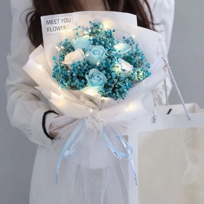 Starry Bouquet Real Flower Finished Teacher's Day Gift Valentine's Day Birthday Gift Girlfriends' Gift Men and Women Cross-Border E-Commerce