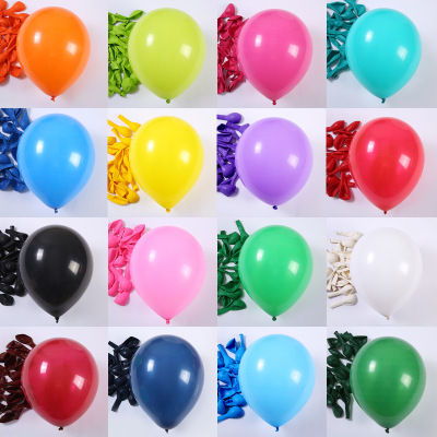 10-Inch Matte Balloon Rubber Balloons Birthday Party Balloon Festive Supplies Scene Decoration Children Toy Balloon