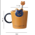 Korean Style Creative Cartoon Little Bear Ceramic Mug Student Couple Cup Office Coffee Cup Breakfast Milk Cup