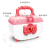 Cross-Border New Lighting Music Handbag Coin Bank Girls Playing House Toy Princess Cosmetic Bag Money Box