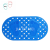 PVC Waterproof Mat round Hole Big Feet Non-Slip Mat Shower Bath Mat Toilet with Suction Cup Foot Mat