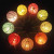 Luminous Chinese Lantern Mid-Autumn Festival Lantern Festival Kindergarten Dance Props Hand-Painted Chinese Lantern