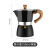 Hz327 Italian Classic Octagonal Moka Pot Double Valve Outdoor Coffee Pot Filter Pot Aluminum Wooden Handle Coffee Pot