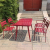 Outdoor Desk-Chair  Outdoor Coffee Shop Courtyard Outdoor Leisure Milk Tea Shop White Balcony Aluminum Table and Chair