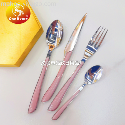 Korean Style Stainless Steel Knife, Fork and Spoon